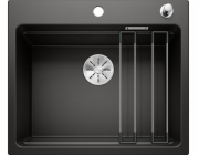 Blanco Etagon 6 Silgranit černý dřez s automatickou zástrčkou InFino + kolejnice (525889)