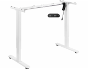Mozos MOZOS EDF PRO WH psací stůl, bílý rám stolu s elektrickým nastavením výšky