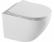 WC mísa CE-MW-001-11-STORM ŽELLOW ZÁVĚSNÁ MISKA SOLLER STORM BÍLÁ 49,5X36,5X37 P-TRAP: 180MM DS SLIM/LW/WO/DUR