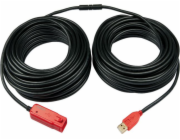 Lindy USB-A - USB-A USB kabel 30 m černý (42923)