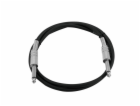 Kabel KC-10 2x Jack 6,3 mono 1 m, černý