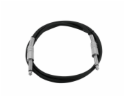 Kabel KC-10 2x Jack 6,3 mono 1 m, černý