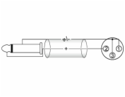 Kabel ACX-50 XLR samice - Jack 6,3 mono, 5 m