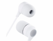 3mk sluchátka - Wired Earphones USB-C, bílá