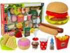Leantoys Hamburger Set s rychlým jídlem