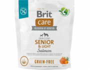 Dry food for older dogs all breeds (over 7 years of age) Brit Care Dog Grain-Free Senior&Light Salmon 1kg