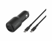 Belkin BOOST Charge 42W Dual Kfz Ladeger. PD/PPS Tech. CCB005btBK