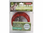 Vodítko Zolux TIE-OUT Cable, červené, 3m