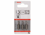 Šroubovací bity Bosch Extra Hard T8, 25 mm, 3 ks