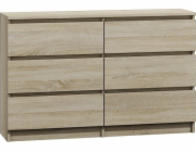 Topeshop M6 120 SON 2X3 komoda dub