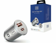 3mk nabíječka do auta - Hyper Car Charger 45W, 1x USB + 1x USB-C (PD)