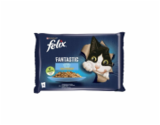 Konzervy pro kočky FELIX Fantastic fish, 4x85 g