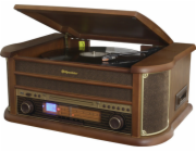 Retro věž Roadstar, HIF-1996BT, bluetooth, gramofon, CD/MP3, dálkové ovládání, LED displej, AM/FM, 40 W PMPO