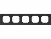 Pětimístná pohovka VILMA QR1000, matná černá