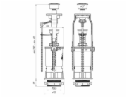 KOVOVÉ TLAČÍTKO DOLŮ MECHANIZU