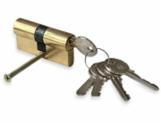 Cylindrická vložka zámku, 70 mm, 35×35 mm, mosaz