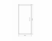 Sprchové dveře 80x190 cm Masterjero barva chrom