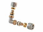 Dvojité demontážní koleno 1465, TDM mosaz, 16 mm x 16 mm