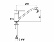 Dřezová baterie JIKA LYRA SMART H3511Z10042301