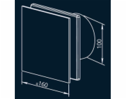 Výpis ventilátor HAUSHALT GLASS 100