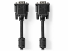NEDIS kabel VGA (D-SUB)/ zástrčka VGA - zástrčka VGA/ čer...