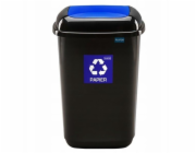 Odpadkový koš Plafor, 28 l, modrá/černá