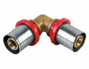 Lisované koleno TDM Brass Art, 18 x 18 mm