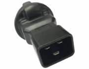 PremiumCord Adaptér IEC C20 male na CEE 7/3 female, napětí 230V, 16A