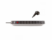 KEline 19" Rozvodný panel 8x IEC320 C13, vypínač