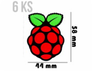 PIMORONI Samolepky veľké 58x44 6ks pre Raspberry