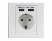 ARCAS WFL-GE2-01SU2, Zásuvka, 2x USB