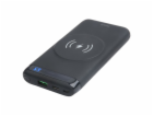 DELTACO PB-Q1003, Qi Powerbank 10000mAh, čierna