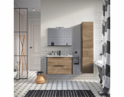 Koupelnová skříňka Masterjero Aria, dřevo, 36x35x162