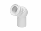 Toaletní koleno Tycner 671, nastavitelné, O 110 mm, bílé