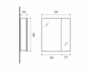 Koupelnová skříňka SV57-1