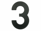 Číslo "3", matná černá, 145 mm