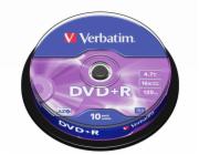 CD DVD+R Verbatim, 4,7 GB, 10 ks.