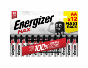 Prvky ENERGIZER MAX AA/LR06, 1,5V, 12 ks.