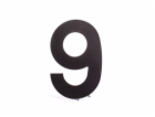 Číslo "9", matná černá, 145 mm