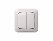 Vypínač LIREGUS ALFA, 2 klíče, bílá barva