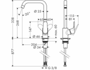 Kuchyňská baterie Hansgrohe Focus 318208