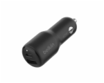 Belkin BOOST CHARGE™ 42W Duální Power Delivery PPS nabíječka do auta - 30W USB-C & 12W USB-A, černá