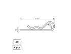 Smeige spona, ZN, 4DD, 2 mm