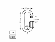 Rychlospojka Haushalt, ZN, 2DD, 4 mm