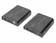 DIGITUS DS-55529 HDMI KVM IP Extender sada, Full HD, 60 Hz, 120m, černá