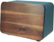 Husla dřevěný a ocelový chlebník (73939)