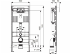 Tece rám TECEPROF SET. PRO WC 3/6L H112 BEZ NAPÁJENÍ