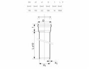 Venkovní kanalizační potrubí Magnaplast, O 110 mm, SN4, 1m