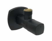 Rohový ventil A-80, černý matný 1/2"X1/2"
