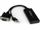 StarTech D-Sub (VGA) - HDMI + USB-A AV adaptér černý (VGA...